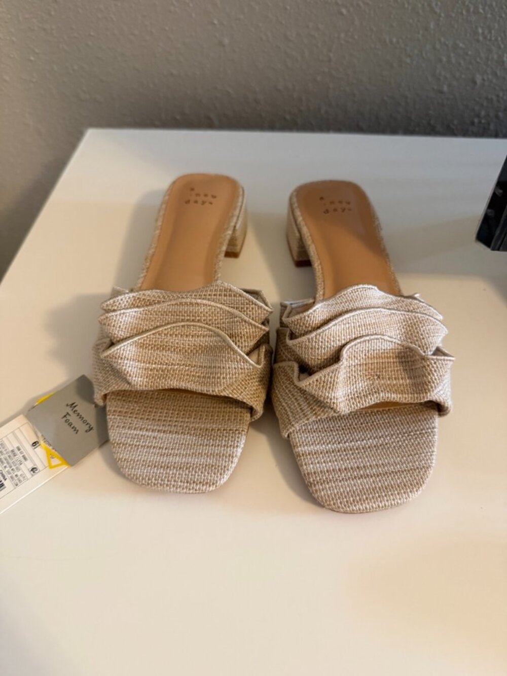 A New Day Lyta Raffia Ruffle Sandals - Picture 6 of 6